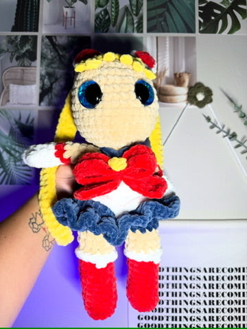 Sailor Moon Plushie – Handmade Crochet Fan Art