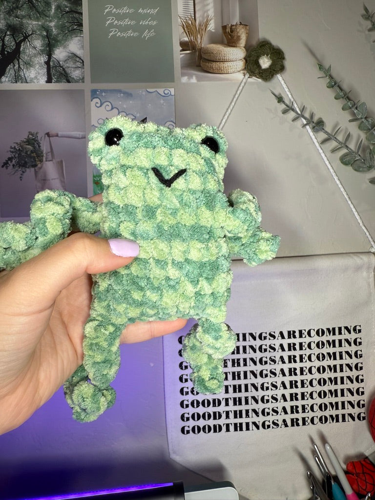 Leggy Froggy Plushie – Handmade Crochet Plush