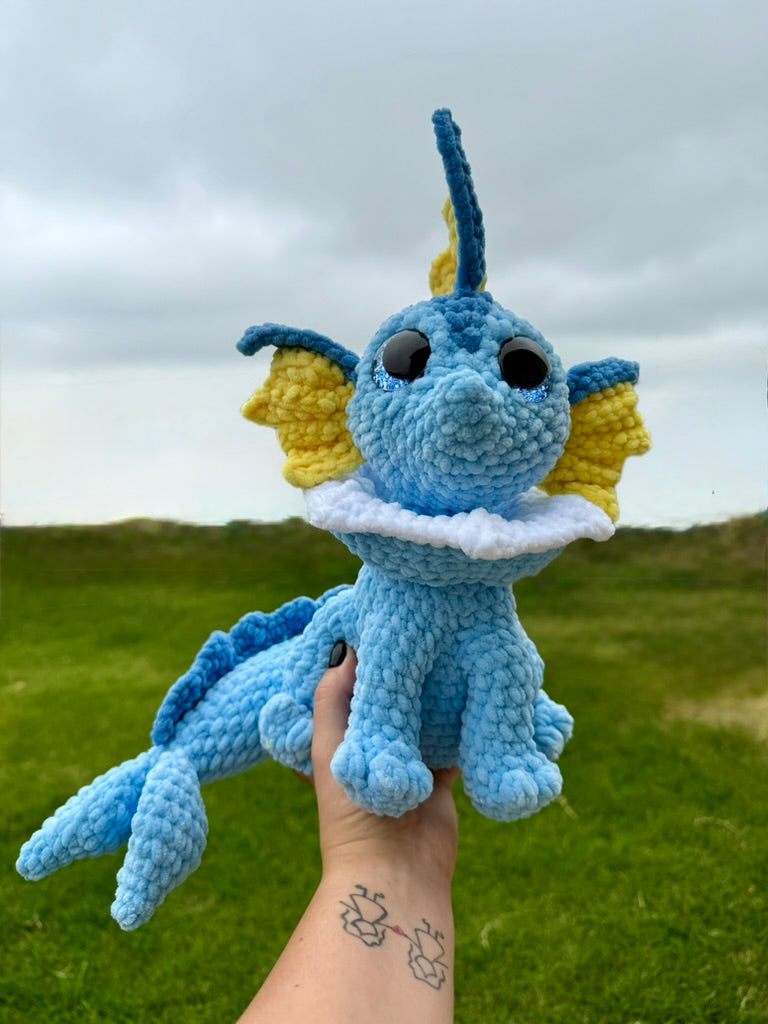 Vaporeon Plushie – Handmade Crochet Fan Art