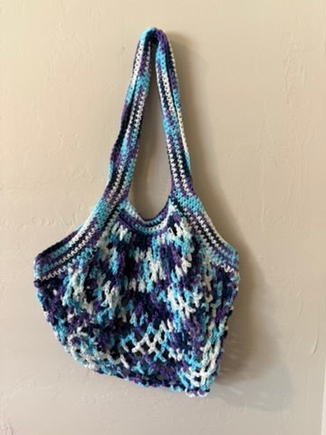Handmade Crochet Market Bag – Stretchy, Reusable Tote