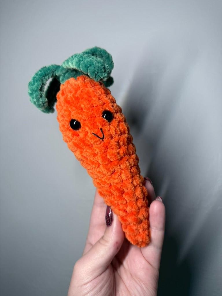Carrot Plushie – Handmade Crochet Foodie Plush