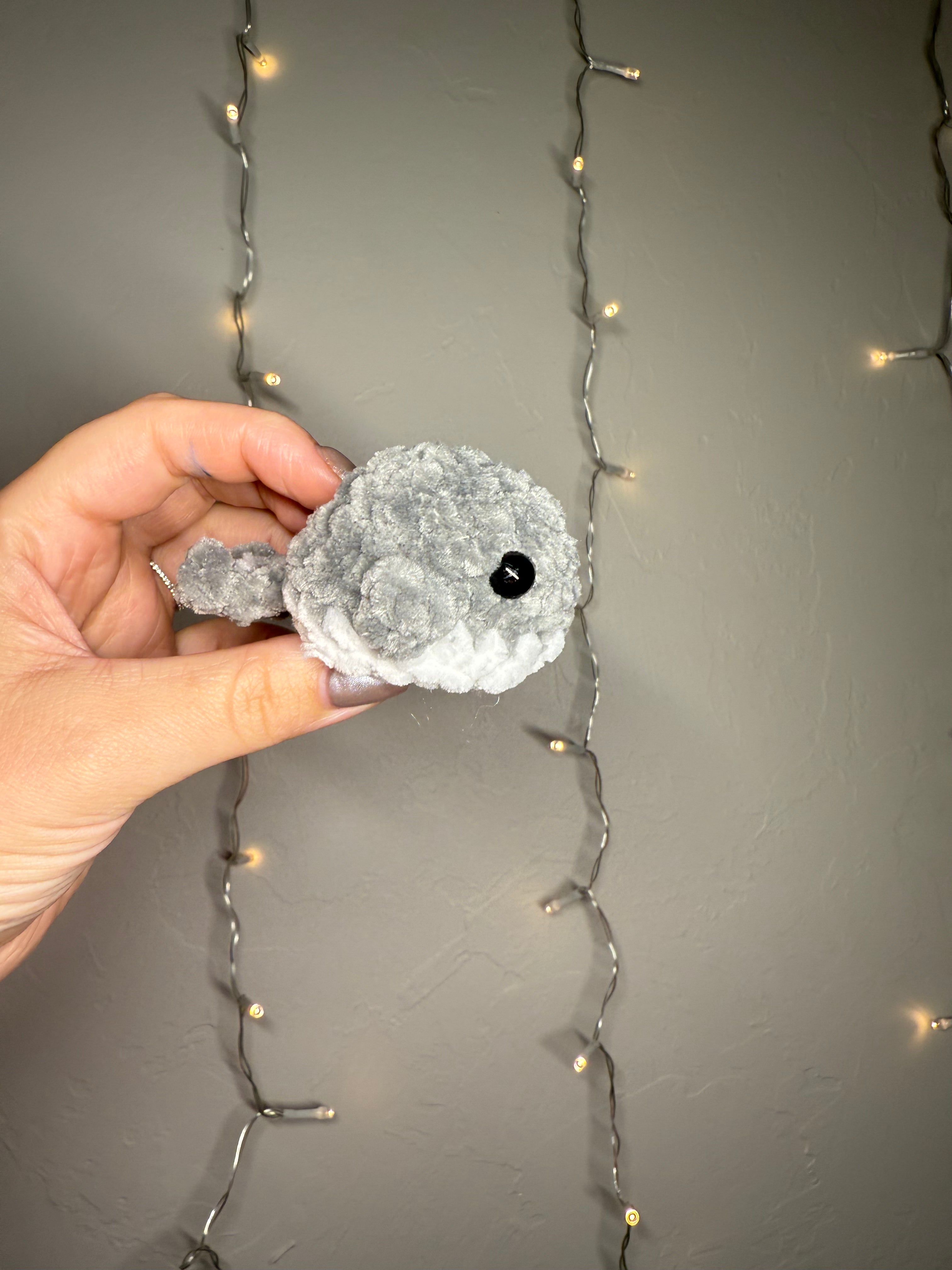 Mini Whale Plushie – Handmade Crochet Sea Friend