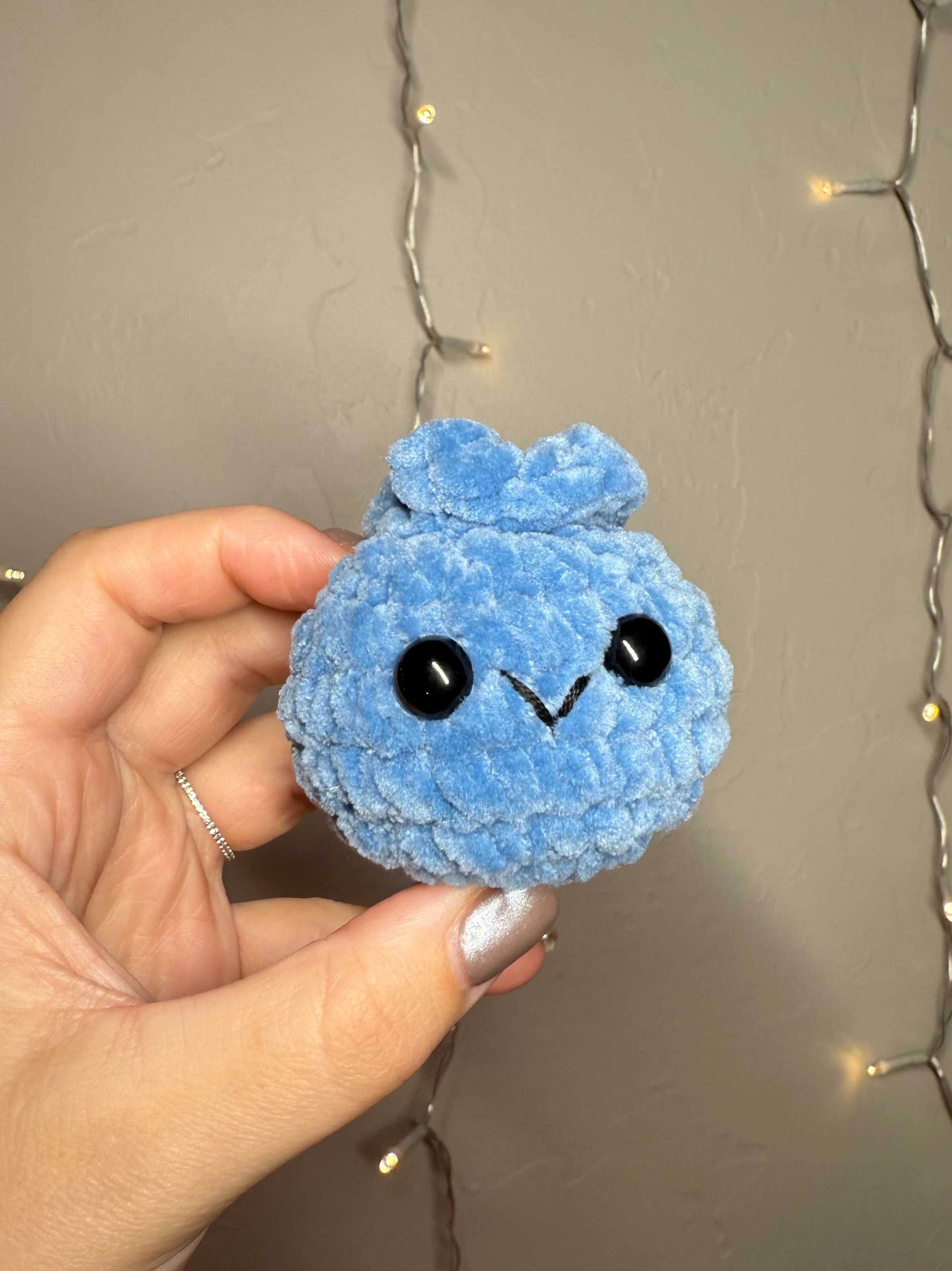 Mini Blueberry Plushie – Handmade Crochet Plush