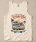 American Summer Comfort Colors Tank Top | Vintage Patriotic Van Fourth of July Shirt