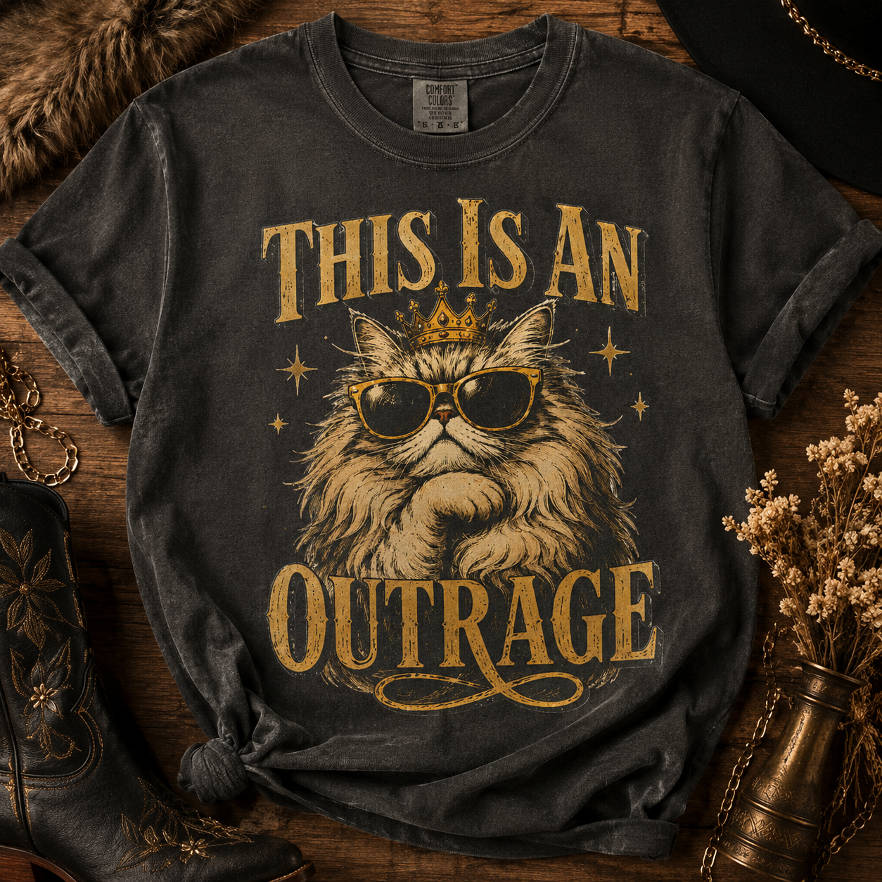 This is an Outrage Comfort Colors Tee