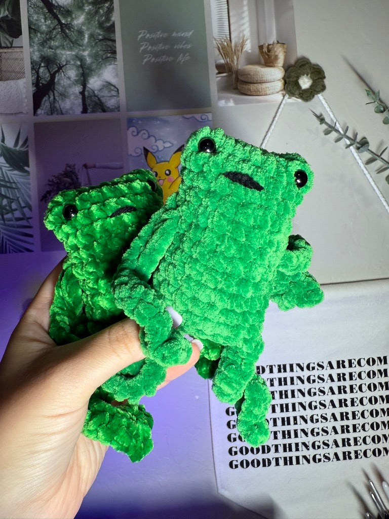 Leggy Froggy Plushie – Handmade Crochet Plush