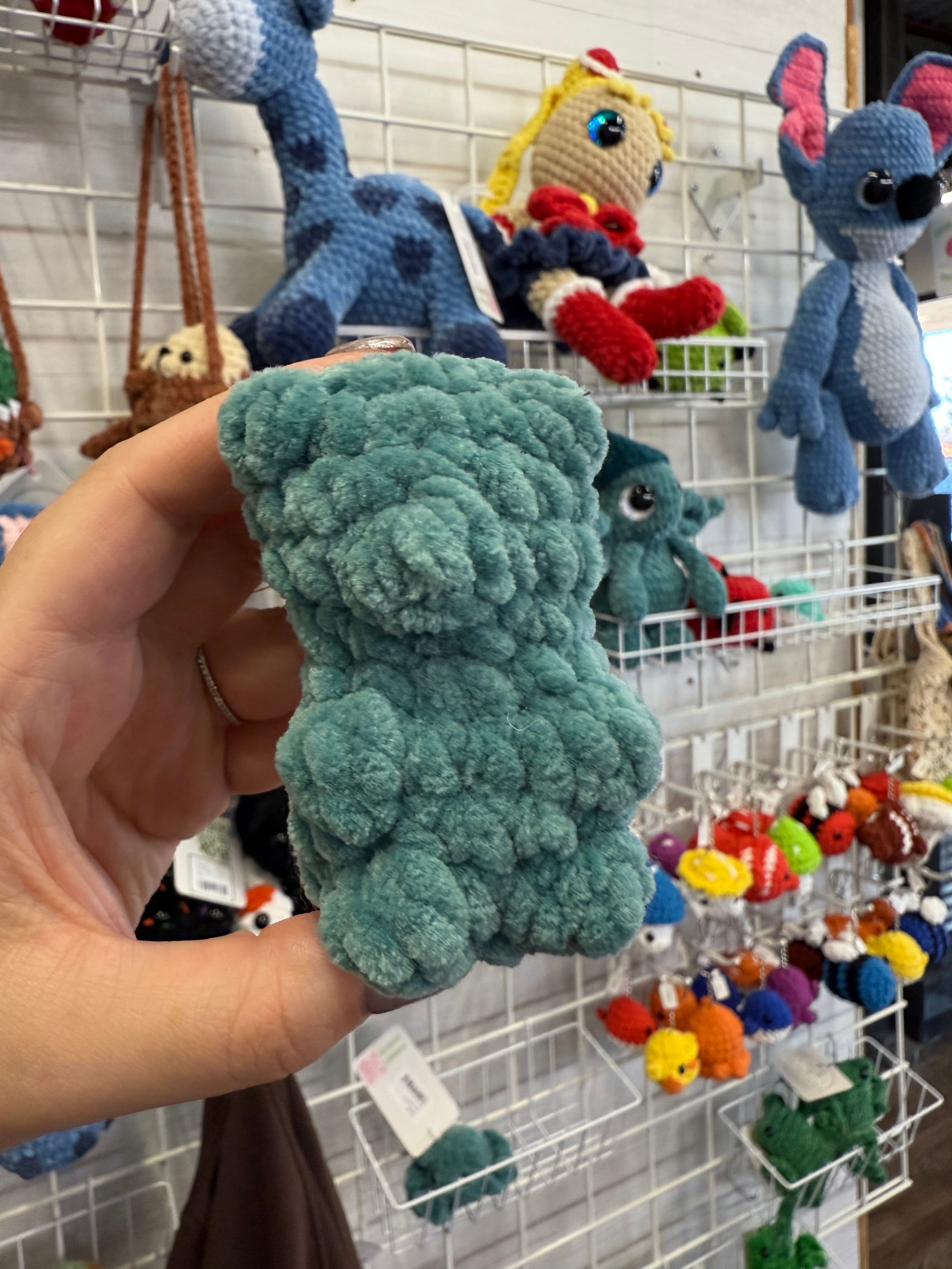 Handmade Plush Gummy Bear – Mini Crochet Squishy