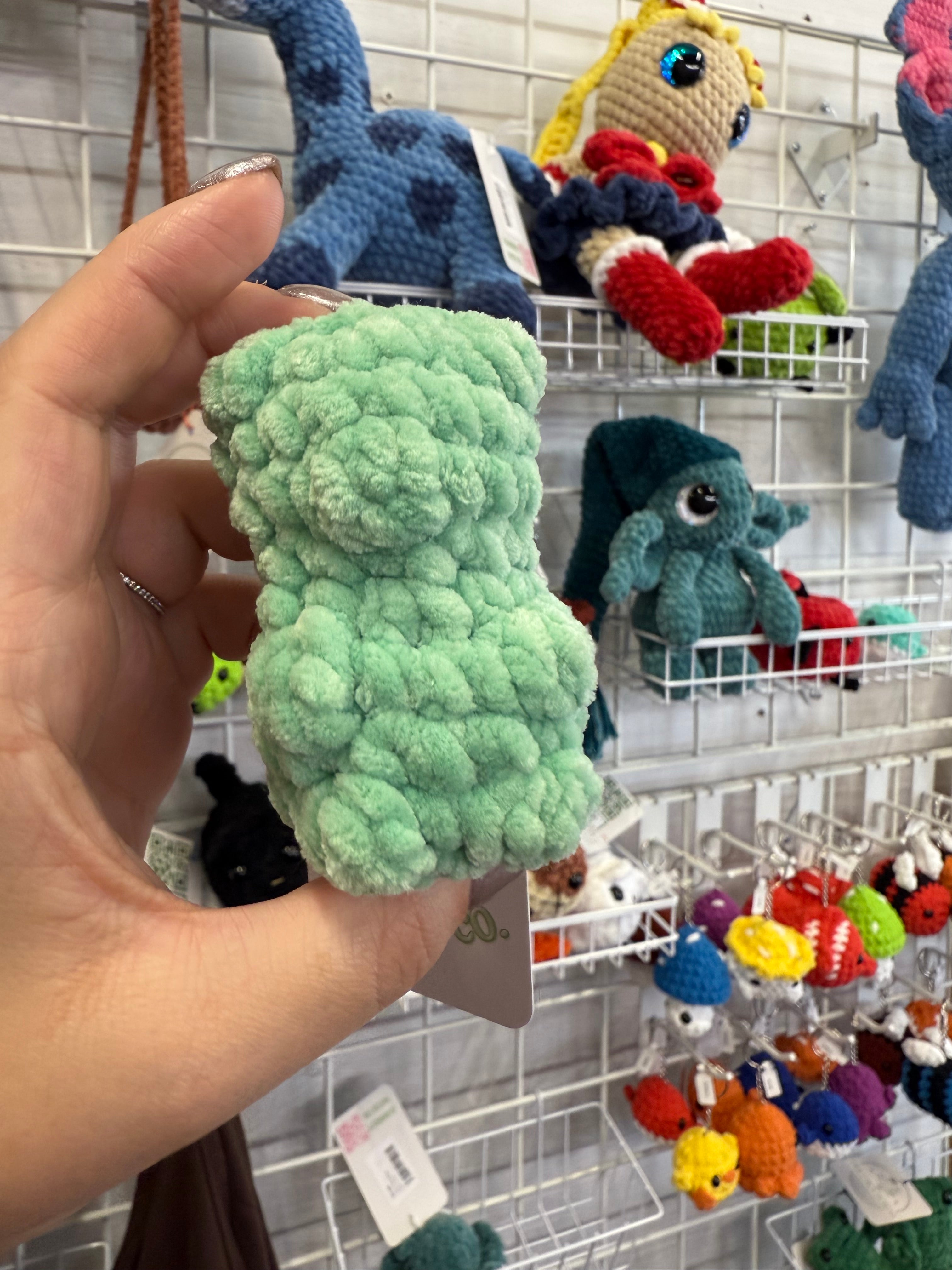 Handmade Plush Gummy Bear – Mini Crochet Squishy
