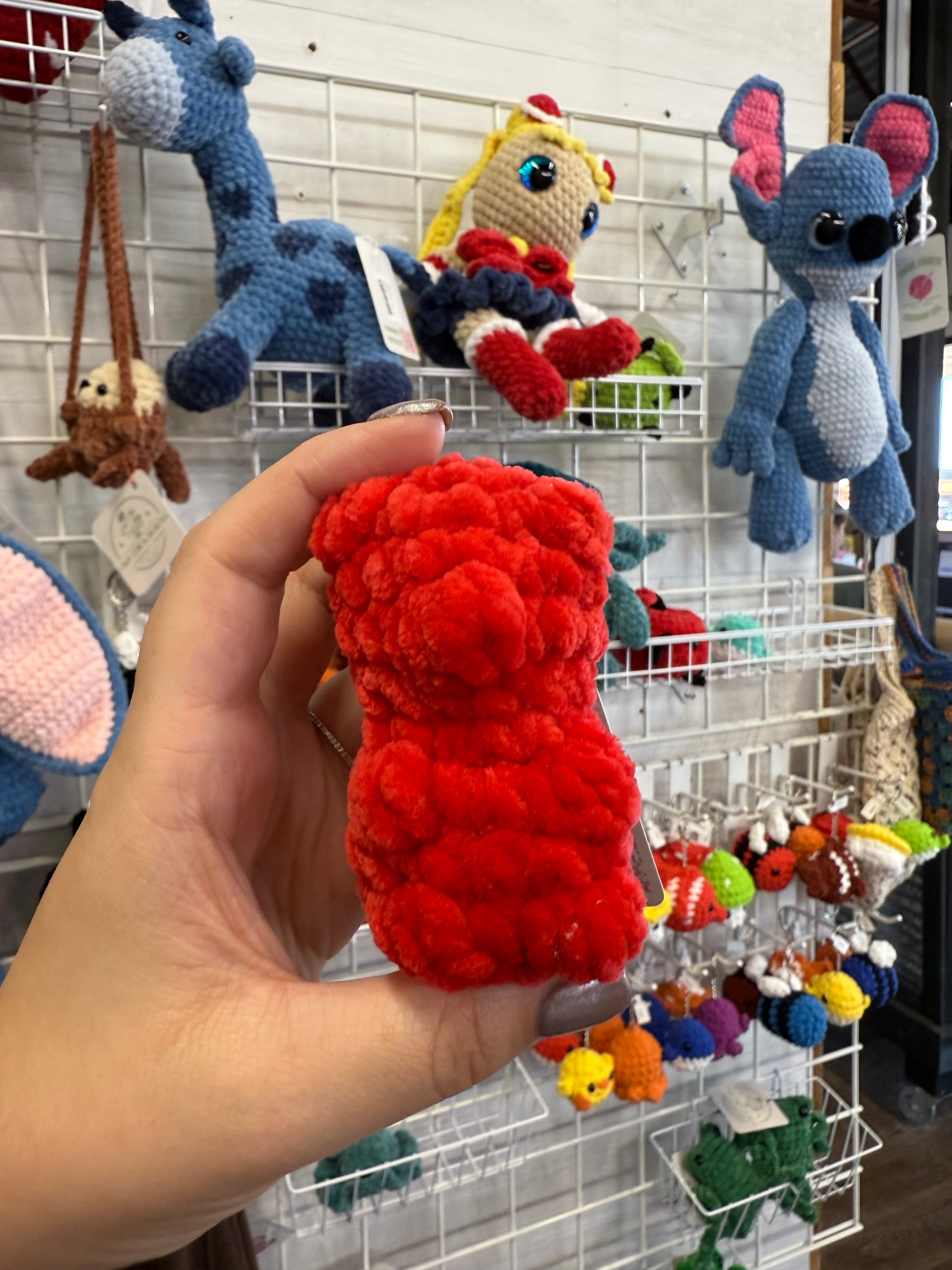 Handmade Plush Gummy Bear – Mini Crochet Squishy