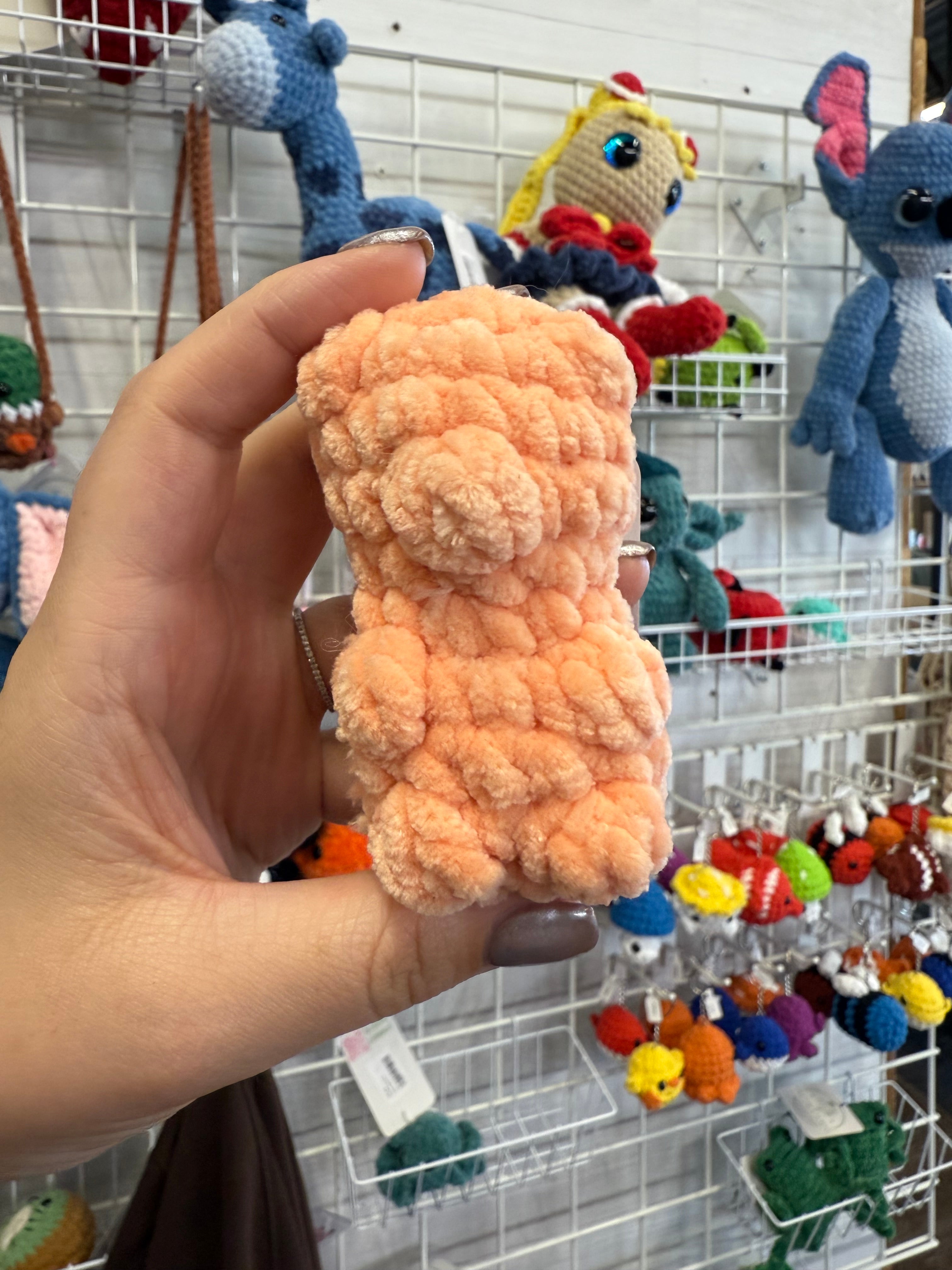 Handmade Plush Gummy Bear – Mini Crochet Squishy