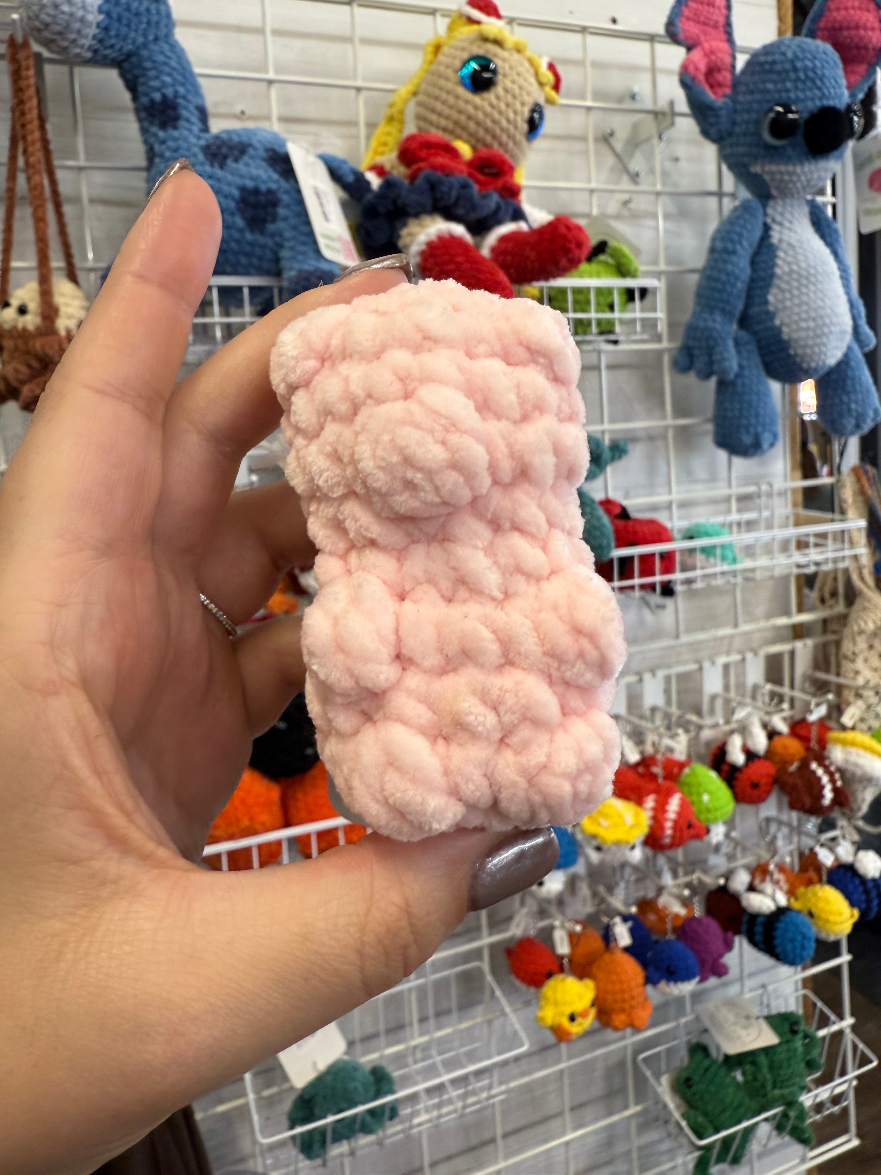 Handmade Plush Gummy Bear – Mini Crochet Squishy