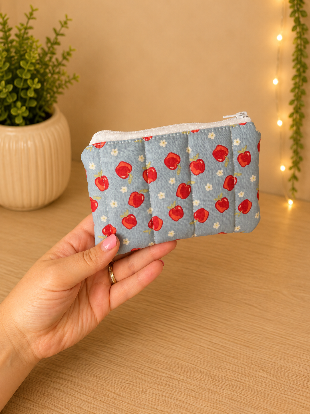 Apple Blossom Keychain Wallet
