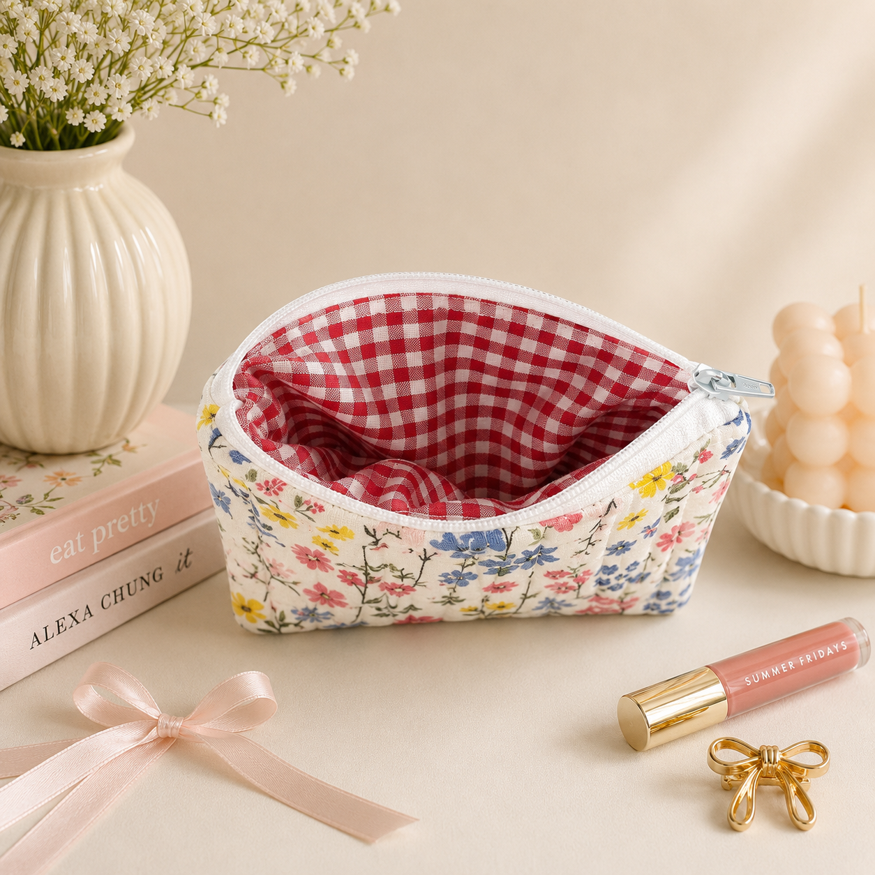 Wildflower Picnic Keychain Wallet