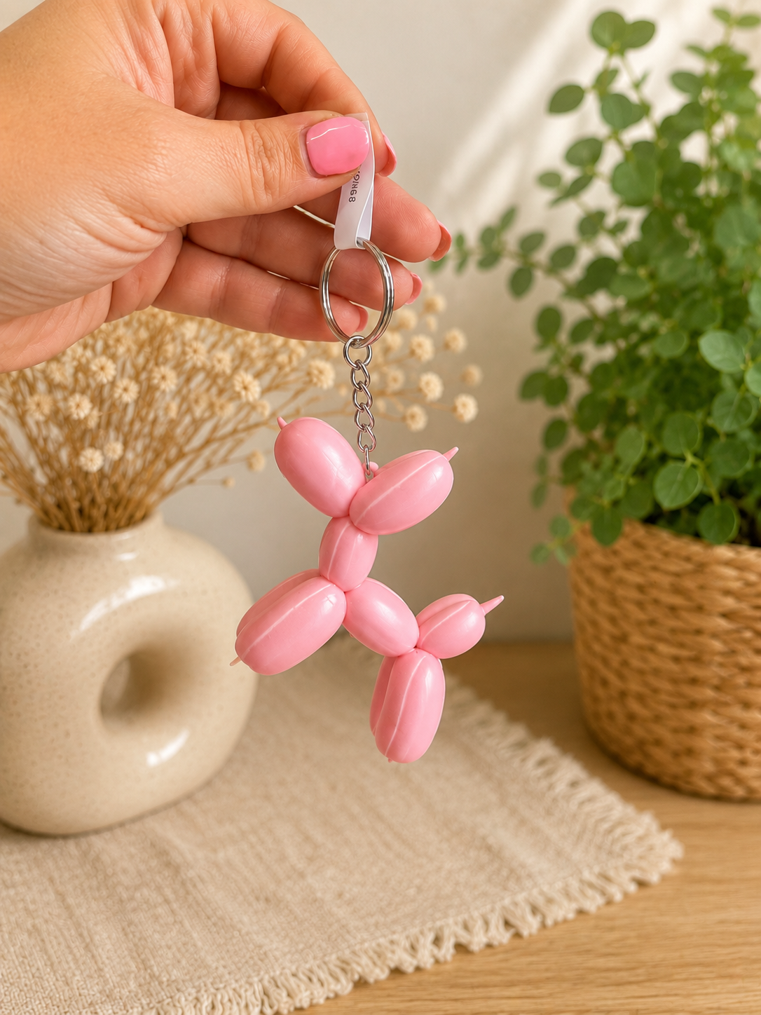 Large Balloon Dog Keychains