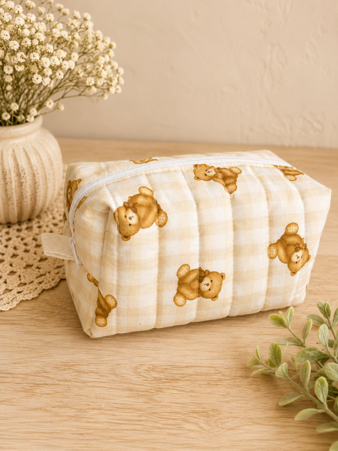 Teddy Makeup Bag
